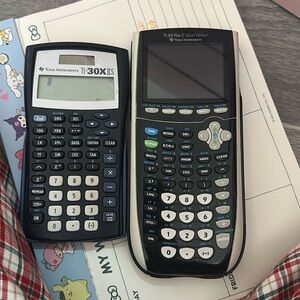 TI-84 Plus C silver edition + TI-30x